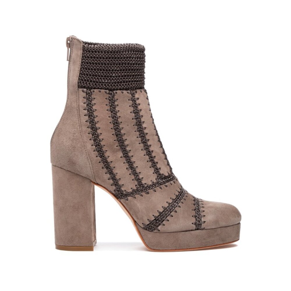 Silent D Yasmin Boot Taupe Suede - Picture 2 of 4